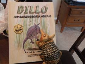 Andy's new favorite book, Dillo.